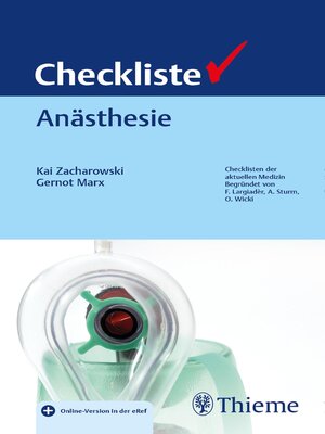 cover image of Checkliste Anästhesie